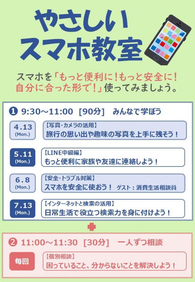 やさしいスマホ表