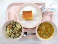 大野学校給食センターの給食写真