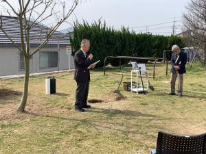 植樹に関わられた畑口さん