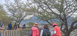 休憩している写真