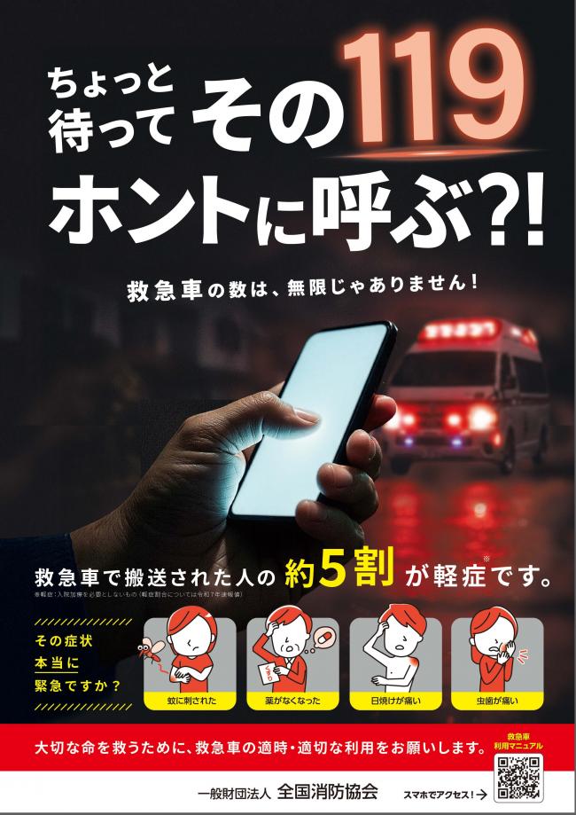救急車の適正利用ポスター