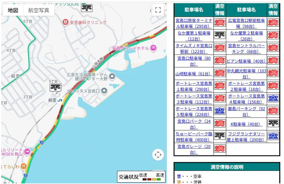 満空状況