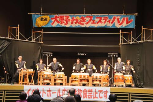 大野かきフェスティバルのステージ写真