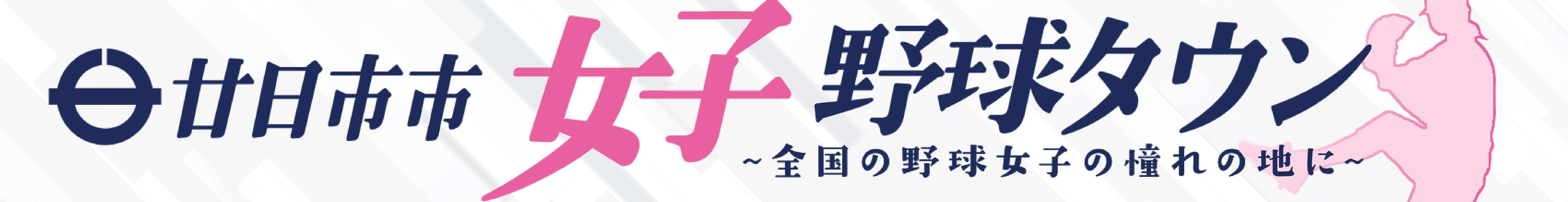 女子野球タウンはつかいちバナー