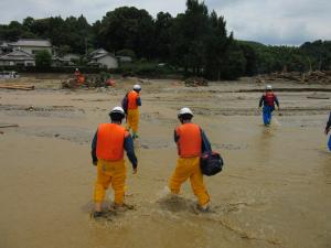 捜索活動地点への移動