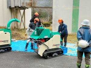 木竹粉砕機（ウッドチッパー）取扱講習会に関して